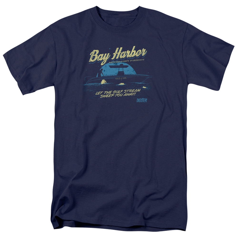 Dexter Bay Harbor Navy Graphic T-Shirt